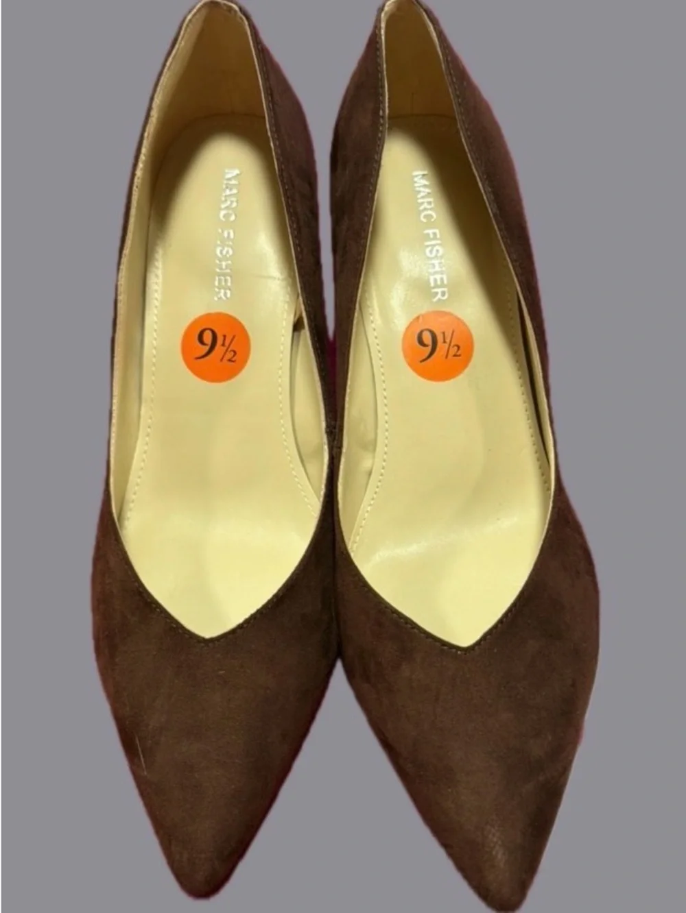 Marc Fisher Brown Suede Pointed heels
